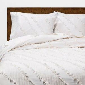 Opalhouse | Modern Bohemian Diagonal Textured Comforter & Sham Set | Size: King